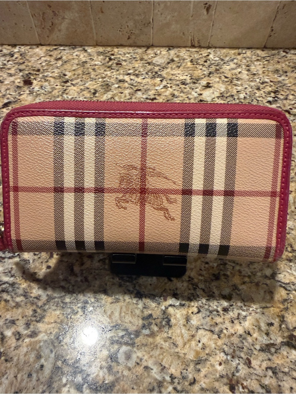 Burberry Long Nova Check Haymarket Wallet